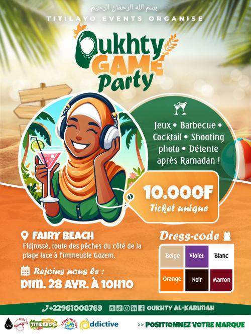 Oukhty's Game Party Affiche